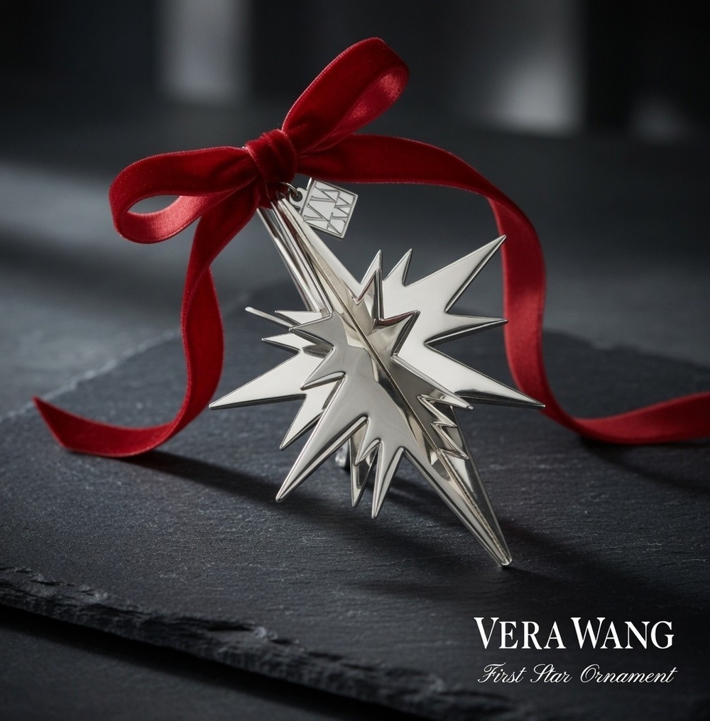 Vera Wang First Star Ornament Silverplate Christmas Holiday Decor NIB